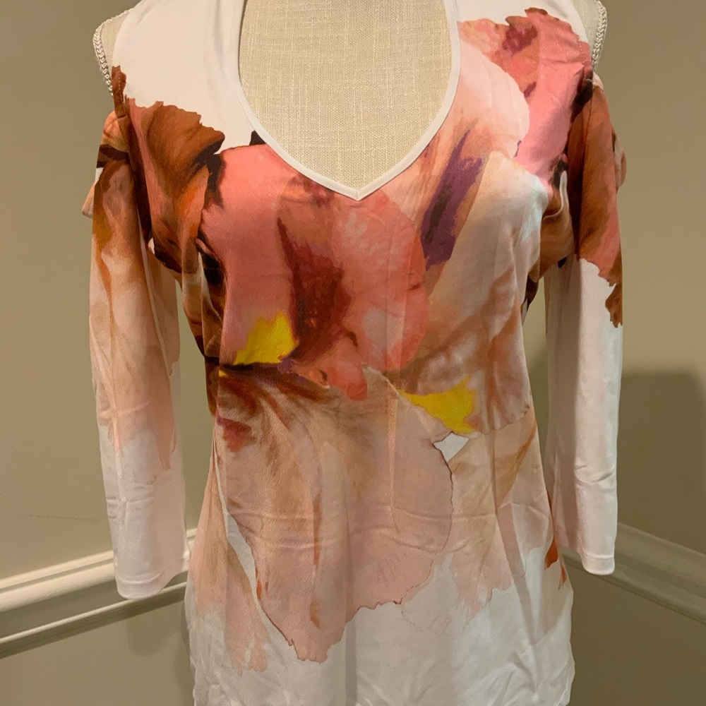 Michelle Bombot, Size L, white blouse